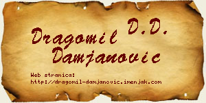 Dragomil Damjanović vizit kartica
